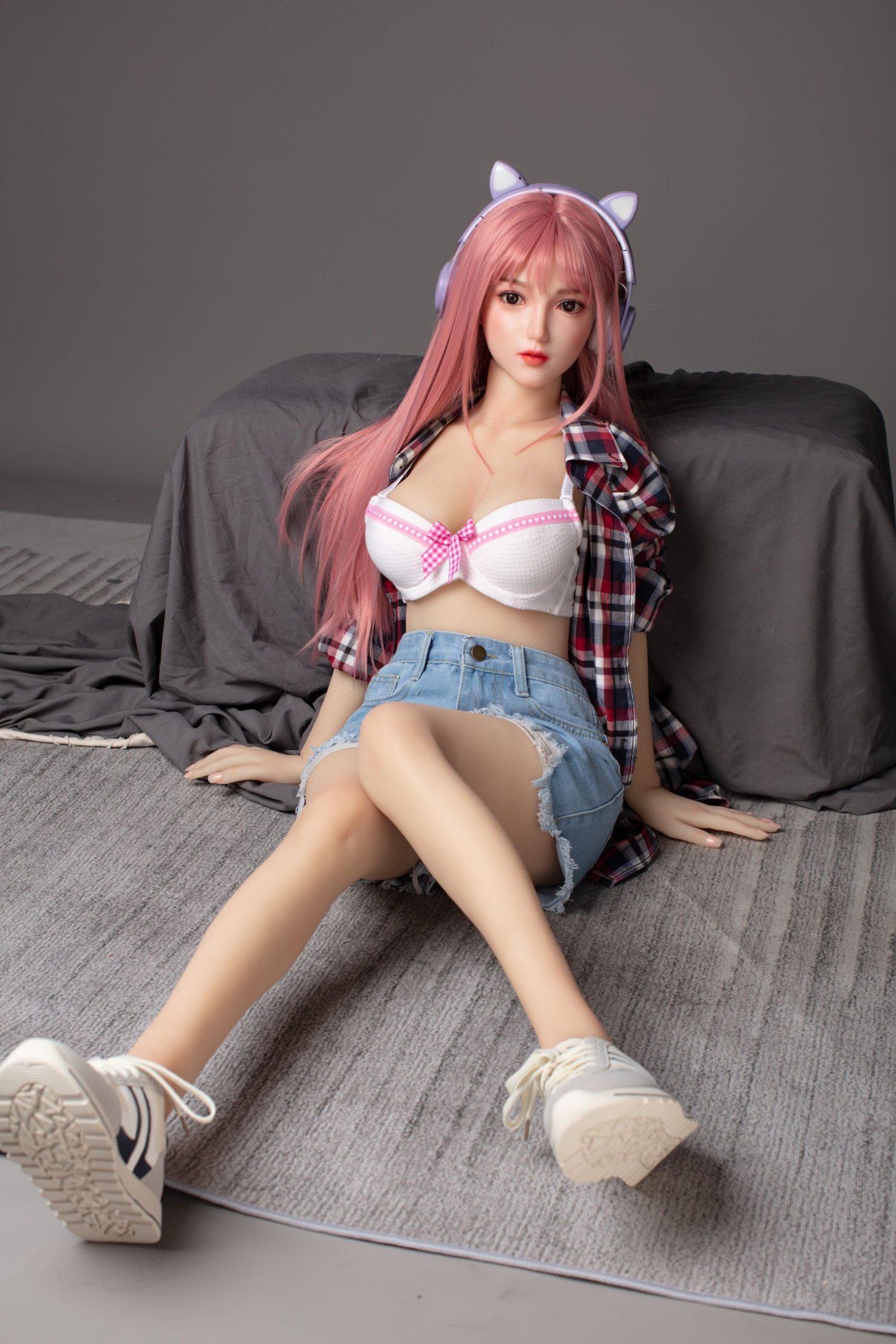 Mumu - 148 cm muñeca con cabeza de silicona y cuerpo TPE - Personalizable