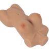 Torsión de sexo T4 en TPE ultra realista de 45 cm de piel marrón media - Capacidad vaginal y anal