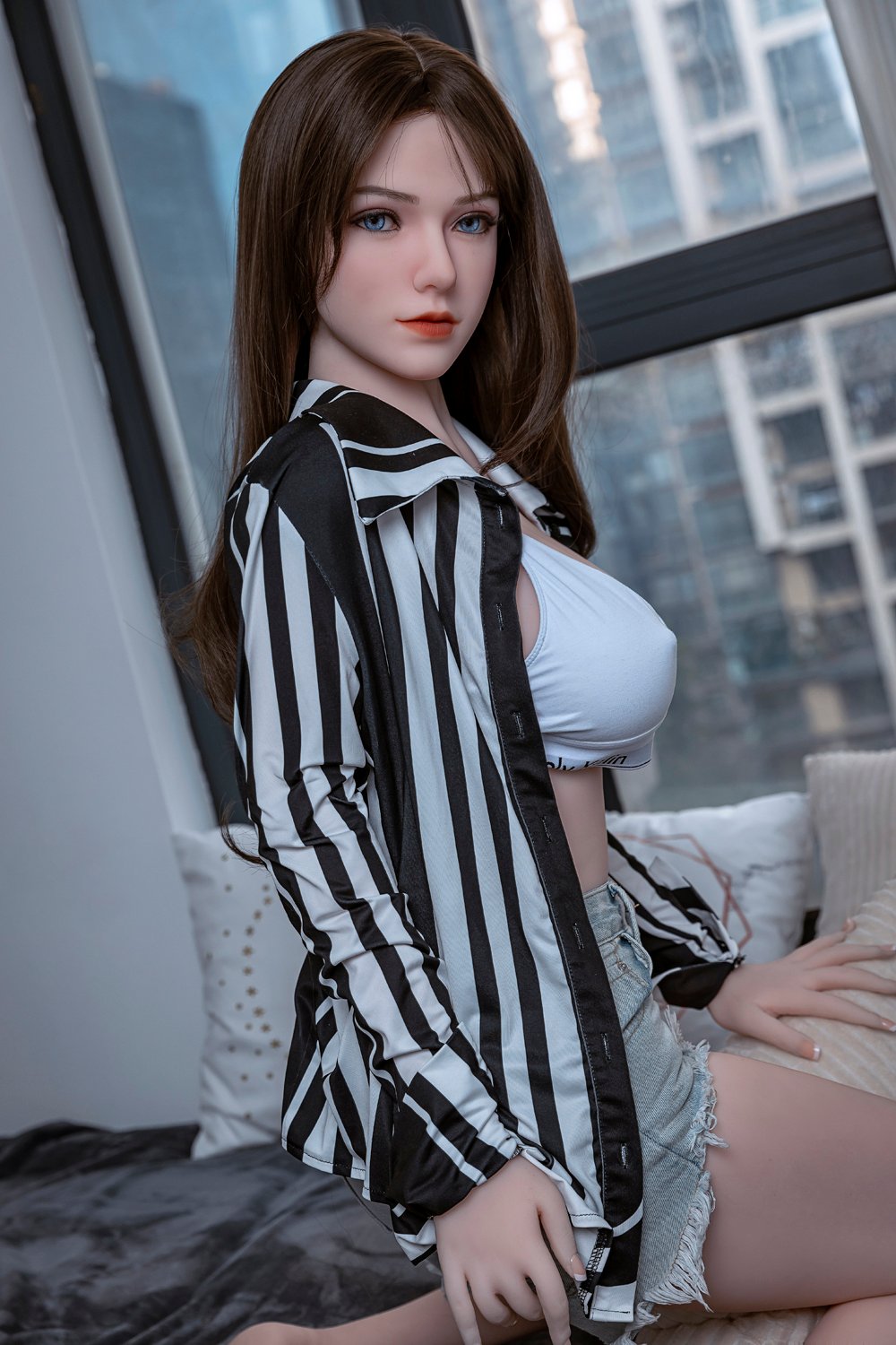 Eloisa - 160 cm muñeca con cabeza de silicona y cuerpo TPE - Stock UE
