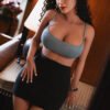 Tally - 163 cm muñeca con cabeza de silicona y cuerpo TPE, mandíbula móvil ROS - Personalizable