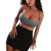 Tally - 163 cm muñeca con cabeza de silicona y cuerpo TPE, mandíbula móvil ROS - Personalizable