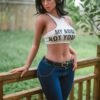 Matty - 152 cm muñeca con cabeza de silicona y cuerpo TPE, mandíbula móvil ROS