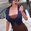 Southey - 158 cm muñeca con cabeza de silicona y cuerpo TPE, mandíbula móvil ROS