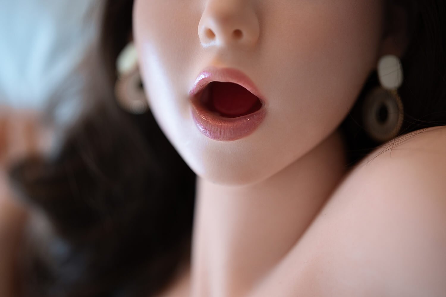 Marcellia - 158 cm muñeca con cabeza de silicona y cuerpo TPE, mandíbula móvil ROS - Personalizable