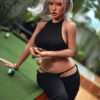 Denyse - 164 cm muñeca con cabeza de silicona y cuerpo TPE, mandíbula móvil ROS - Personalizable