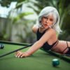 Denyse - 164 cm muñeca con cabeza de silicona y cuerpo TPE, mandíbula móvil ROS - Personalizable