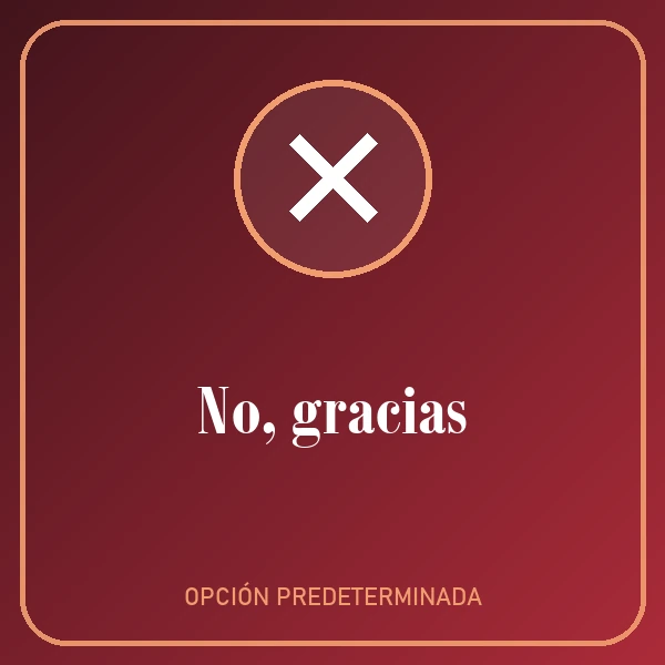 No, gracias