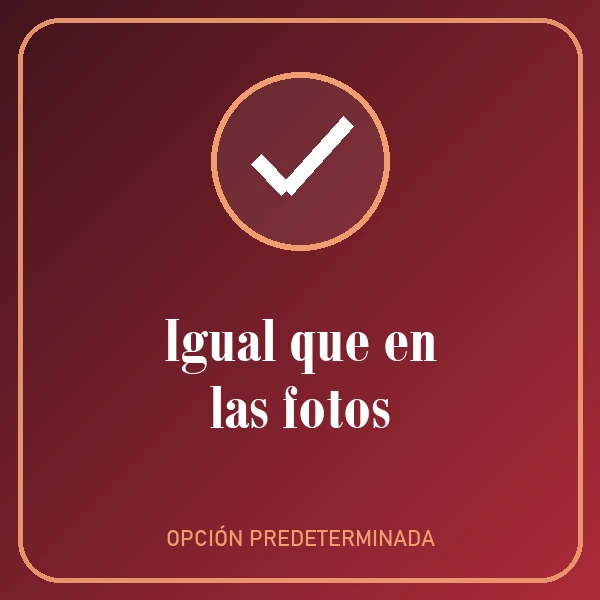Igual que en las fotos del producto