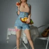 Ondine - 158 cm AiBei muñeca sexual de silicona, mandíbula móvil ROS - Personalizable