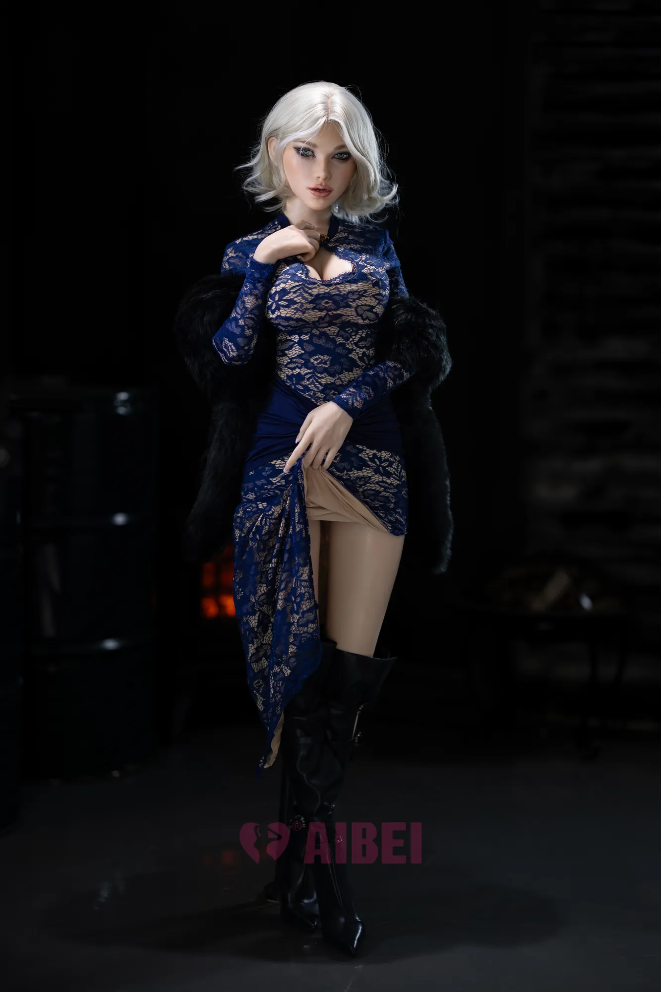 Tiphaine - 158 cm AiBei muñeca sexual de silicona, mandíbula móvil ROS - Personalizable