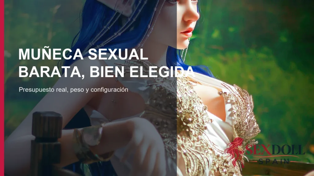 Muñeca sexual con vestuario de fantasía para una guía de presupuesto